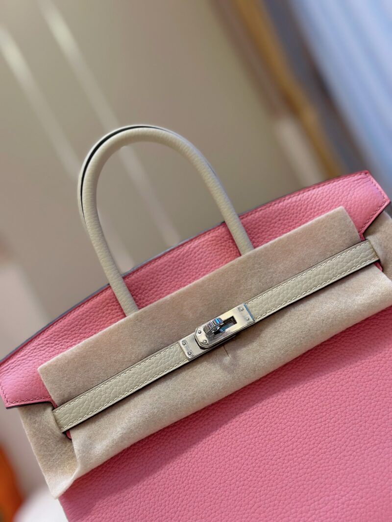 Hermes Birkin 25 Pink/Beige Customize Palladium Hardware