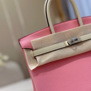 Hermes Birkin 25 Pink/Beige Customize Palladium Hardware