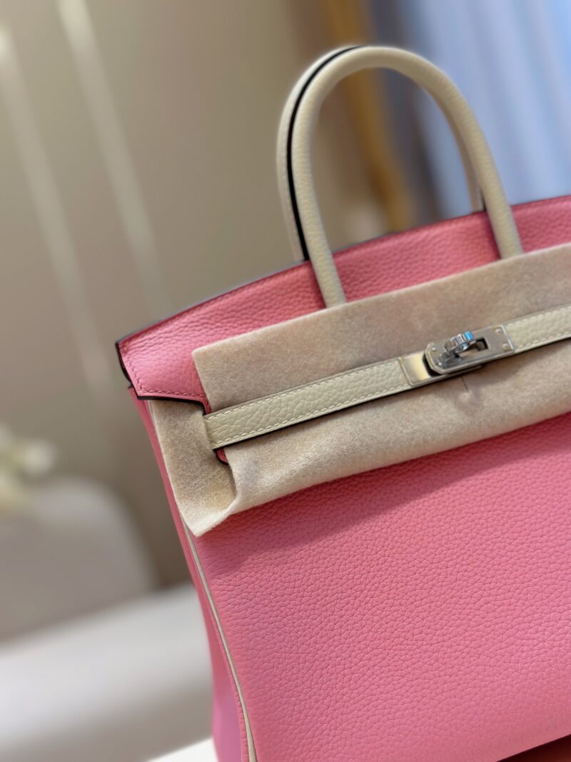 Hermes Birkin 25 Pink/Beige Customize Palladium Hardware