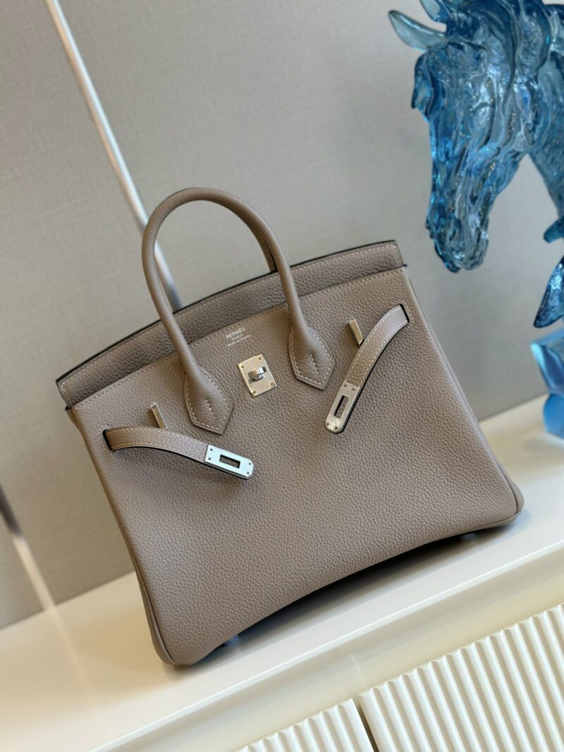 Hermes Birkin 25 Gris Tourterelle Togo Palladium Hardware