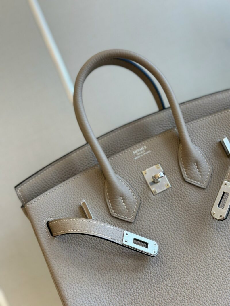 Hermes Birkin 25 Gris Tourterelle Togo Palladium Hardware