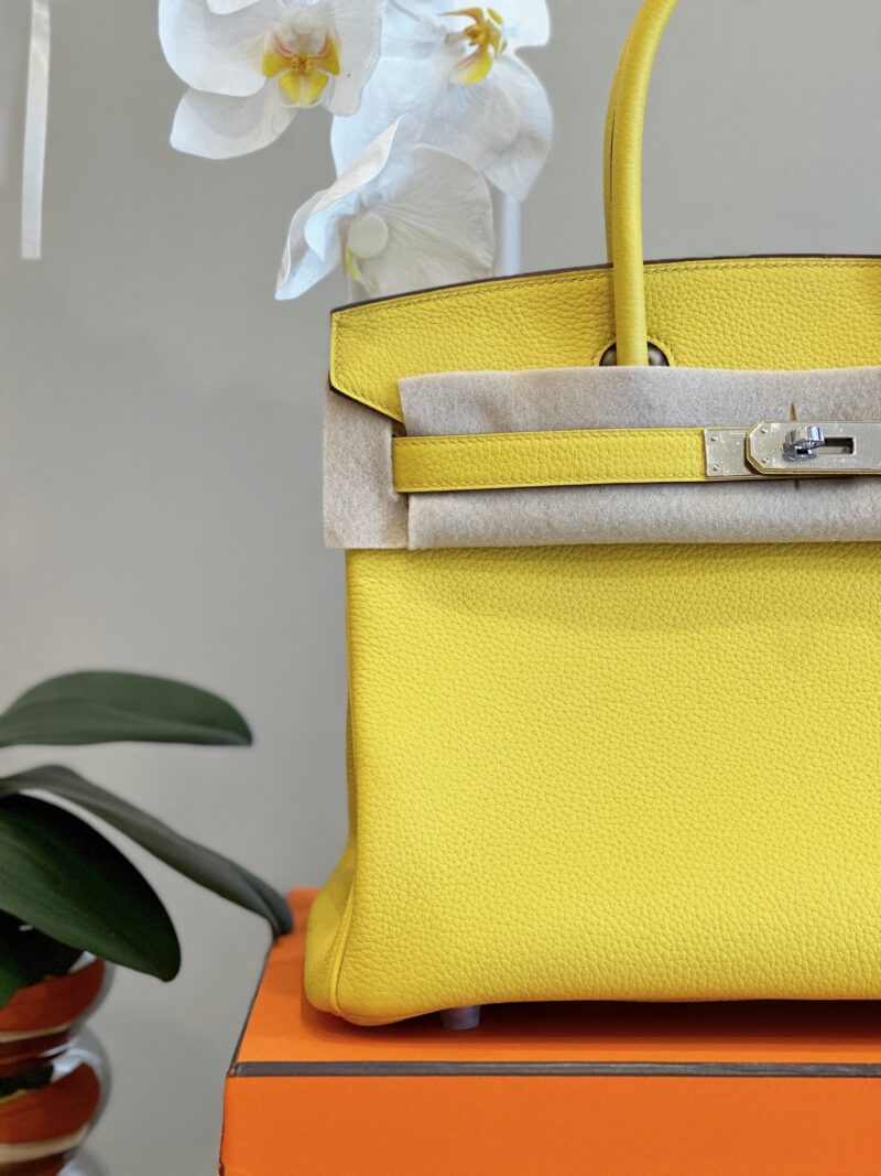 Hermes Birkin 30 Amber Yellow Palladium Hardware