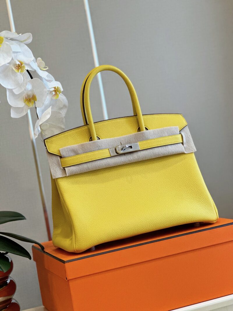 Hermes Birkin 30 Amber Yellow Palladium Hardware