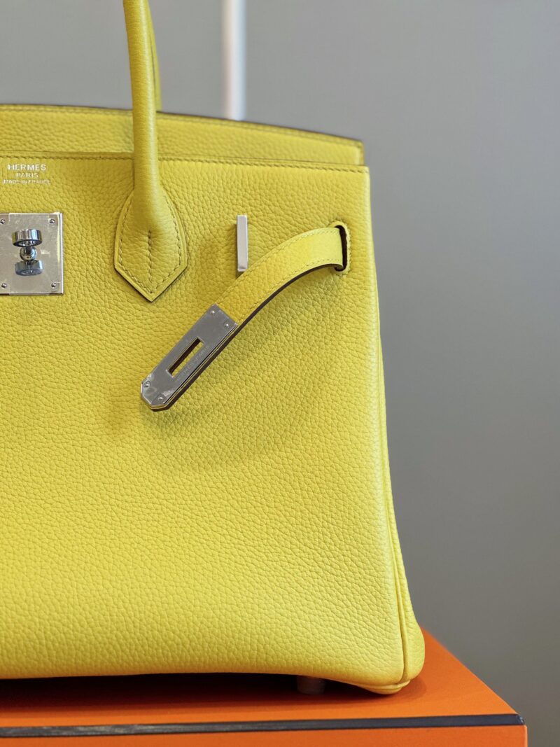 Hermes Birkin 30 Amber Yellow Palladium Hardware