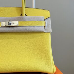 Hermes Birkin 30 Amber Yellow Palladium Hardware