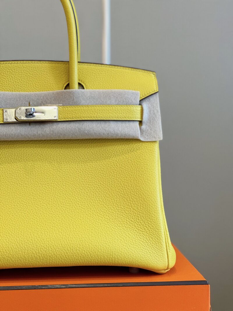 Hermes Birkin 30 Amber Yellow Palladium Hardware