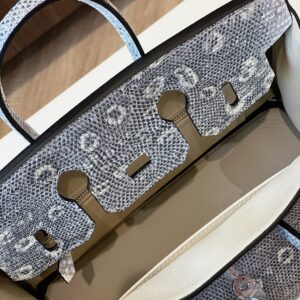 Hermes Brikin 25 Omber Genuine Lizard leather Gold Hardware