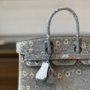 Hermes Brikin 25 Omber Genuine Lizard leather Gold Hardware