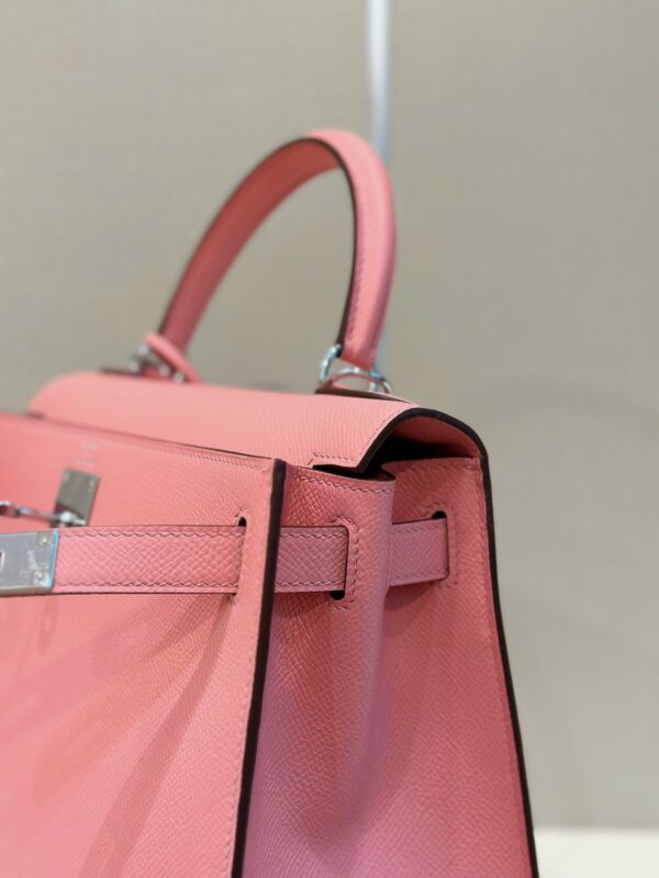 Hermes Kelly 28 Rose Pink Epsom Leather Palladium Hardware