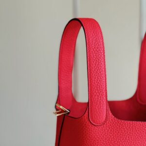 Hermes Picotin 18 Pink Togo Leather Gold Hardware