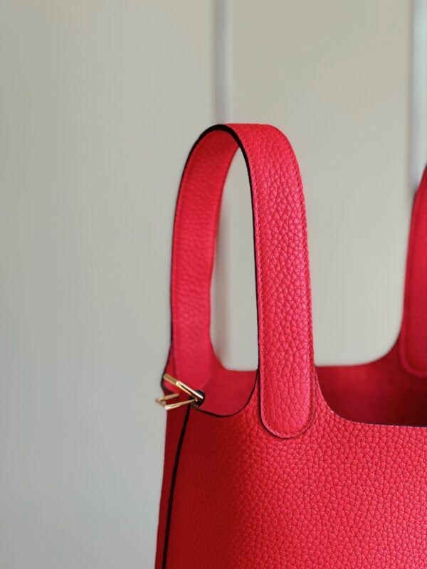 Hermes Picotin 18 Pink Togo Leather Gold Hardware