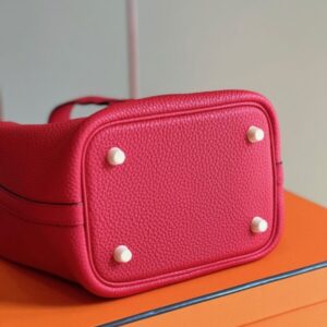 Hermes Picotin 18 Pink Togo Leather Gold Hardware