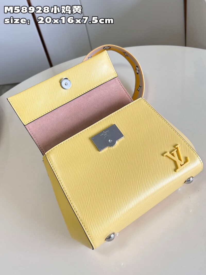 Tui-Xach-Nu-Louis-Vuitton-LV-Clunny-Rep-11-Cao-Cap-Mau-Vang-20x16cm-6 Louis Vuitton Clunny Yellow Raised Pattern 20x16cm