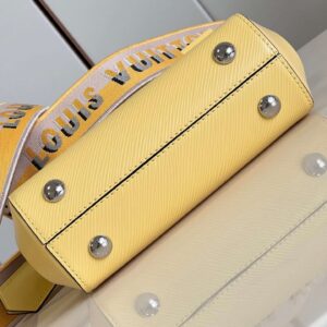 Tui-Xach-Nu-Louis-Vuitton-LV-Clunny-Rep-11-Cao-Cap-Mau-Vang-20x16cm-7 Louis Vuitton Clunny Yellow Raised Pattern 20x16cm
