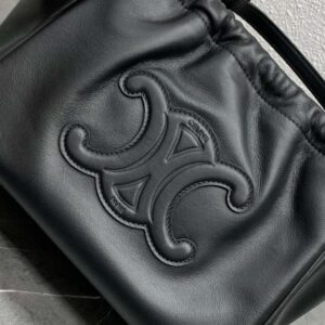 Celine Cabas Black Handbag Soft Leather 22x17x15cm