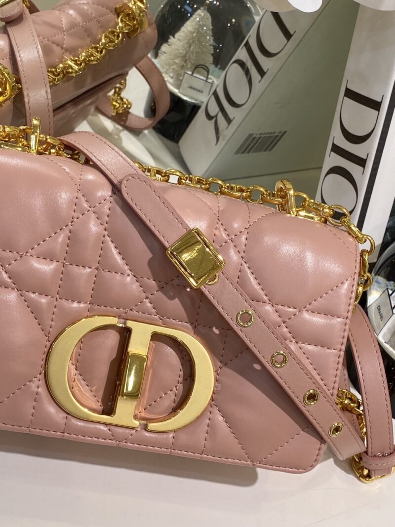 Tui-Xach-Nu-Mau-Hong-Dior-Caro-Sieu-Cap-Khoa-Vang-25cm-2 Dior Pink Plaid Super Quality Women’s Handbag with Gold Lock 25cm