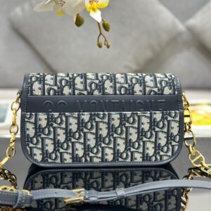 Dior 30 Montaigne Avenue Monogram Super Bag 22.5x12cm