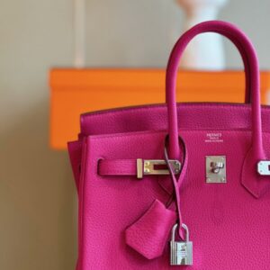 Hermes Birkin 25 Pink Togo leather Palladium Hardware