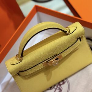 Hermes Mini Kelly 20 Yellow Gold Hardware