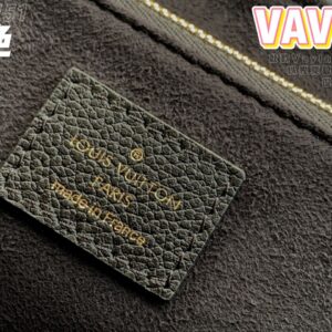Louis Vuitton LV Vavin Monogram Black With Lock Gold Like Auth Handbags 25x18x10cm