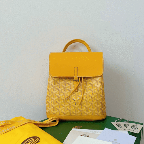 Untitled-design-2025-05-23T192912.013 Goyard Mini Backpack Yellow Monogram Pattern 23x19cm