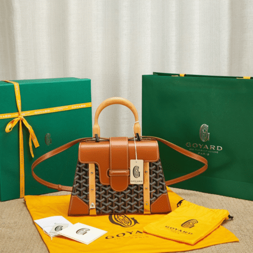 Untitled-design-2025-05-23T193947.076 Goyard SAIGON Brown Handbag With Wooden Handle 28cm