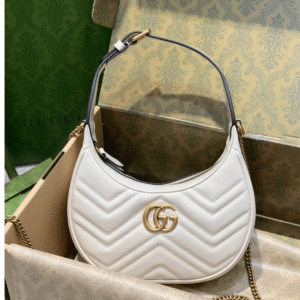 Gucci Handle Women’s Cowhide Handbag with GC Like Auth Logo Pattern 25x21cm