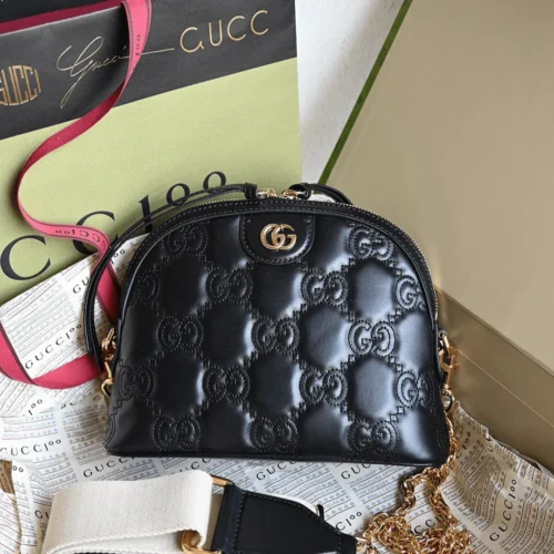 Untitled-design-2025-05-24T071753.003 Gucci Matelasse Like Auth Bag with Embossed GC Pattern 21cm