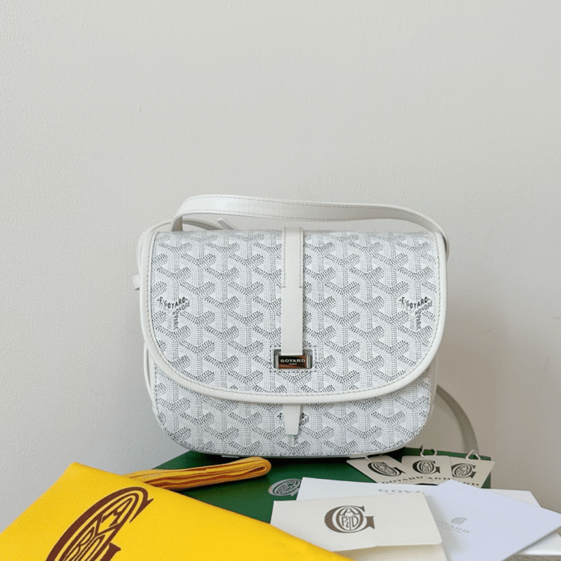 Goyard White Handbag Crossbody Women’s 22x16x7cm