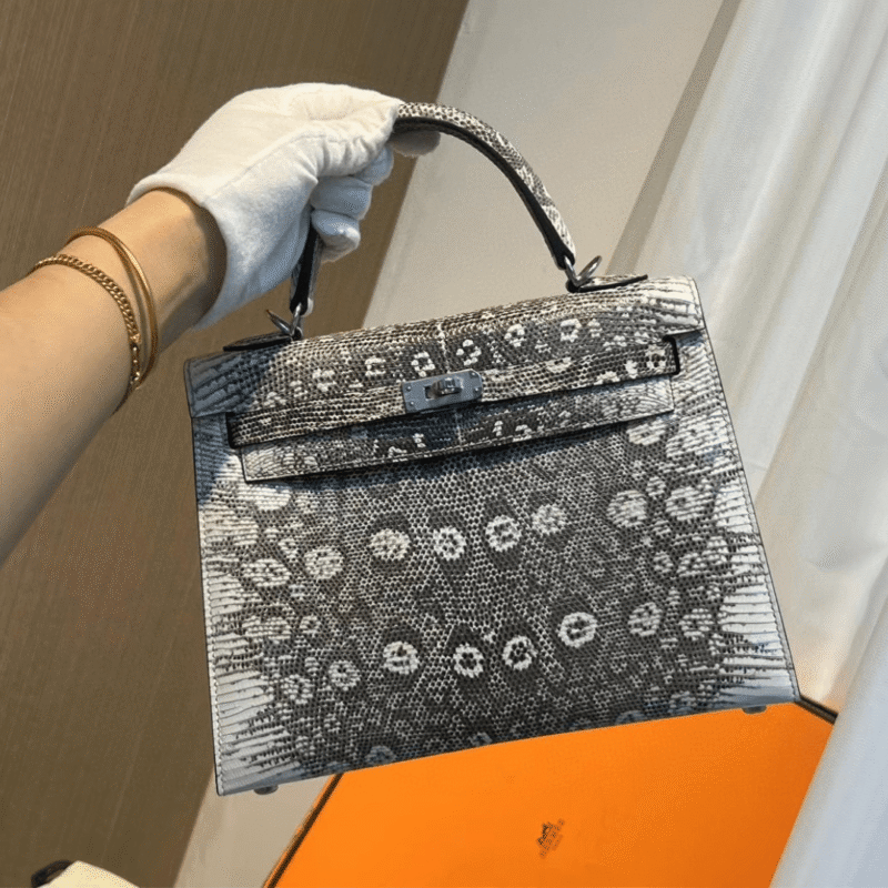 Hermes Kelly 25 Genuine Lizard Leather