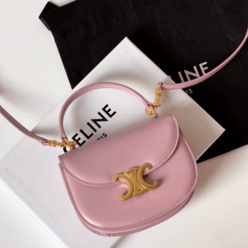 Untitled-design-2025-05-27T020812.255 Celine Mini Handle Crossbody Pink 15.5x11cm