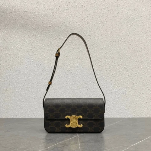 Untitled-design-2025-05-27T023131.451 Celine Triomphe Handbag Printed Logo Super Quality Smooth Leather 20x12cm