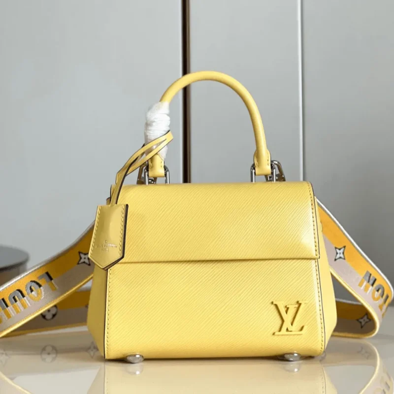 Untitled-design-2025-05-27T041720.854 Louis Vuitton Clunny Yellow Raised Pattern 20x16cm