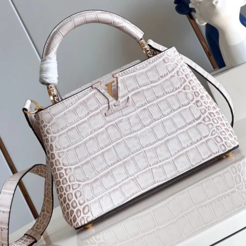 Untitled-design-2025-05-27T072212.323 Louis Vuitton LV Capucines Crocodile Leather Handbag with Gold Buckle 31cm