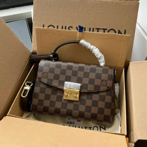 Untitled-design-2025-05-27T172341.022 Louis Vuitton LV Croisette Like Auth Brown Handbags 25.5cm