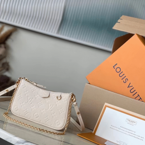 Untitled-design-2025-05-28T054346.654 Louis Vuitton LV Easy Pouch On Strap Handbags White Milk 19×11.5x3cm