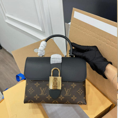 Untitled-design-2025-05-28T060530.610 Louis Vuitton LV Locky BB Monogram Mix Black Brown Handbags 20×7.5x16cm