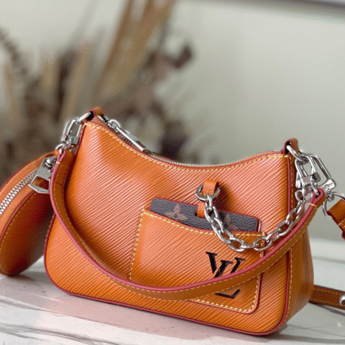 Untitled-design-2025-05-28T062821.949 Louis Vuitton LV Marellini EPI Lock Silver Orange Handbags 20cm