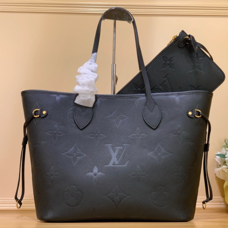Louis Vuitton LV Never Full Black Handbags 32x29x17cm