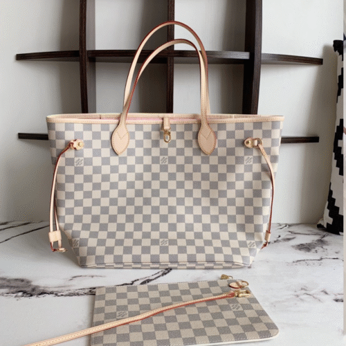 Untitled-design-2025-05-28T114224.724 Louis Vuitton LV Neverfull Handbags Caro Pattern 32x29x17cm