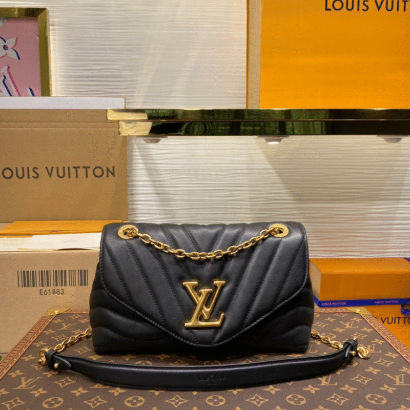 Louis Vuitton LV New Wave Black Like Auth Handbags 24x14x9cm