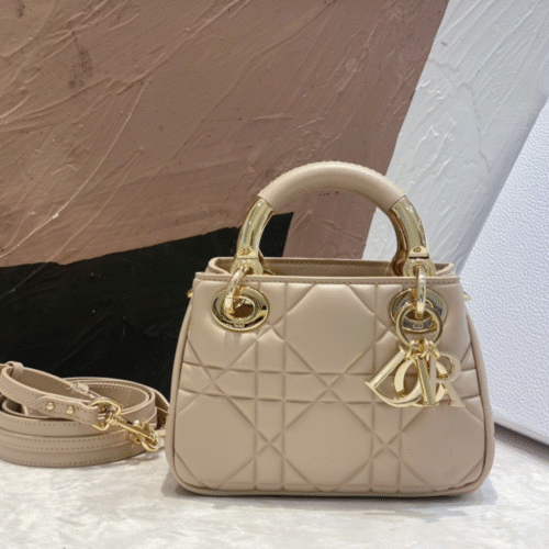 Untitled-design-2025-05-29T191748.664 Dior Lady Women’s Handbag Beige Super Smooth Leather 20x13x8cm