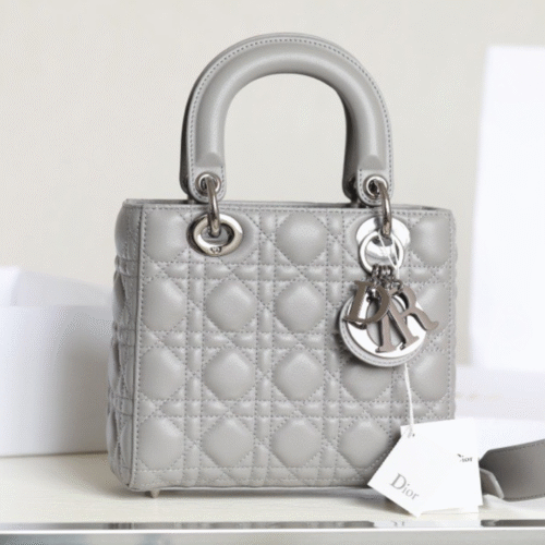 Untitled-design-2025-05-29T224400.790 Dior My Lady Rep 11 High-Quality Women’s Handbag Gray Glossy Leather 20x16cm