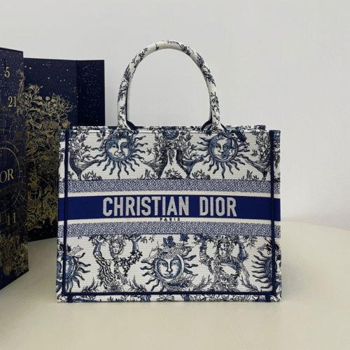 Untitled-design-2025-05-30T033609.548 Dior Book Tote Women’s Handbag Embroidered Fabric Size 36cm