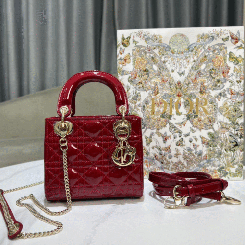 Untitled-design-2025-05-30T053657.941 Dior Lady Mini Super Quality Women’s Handbag, Glossy Red, 17cm