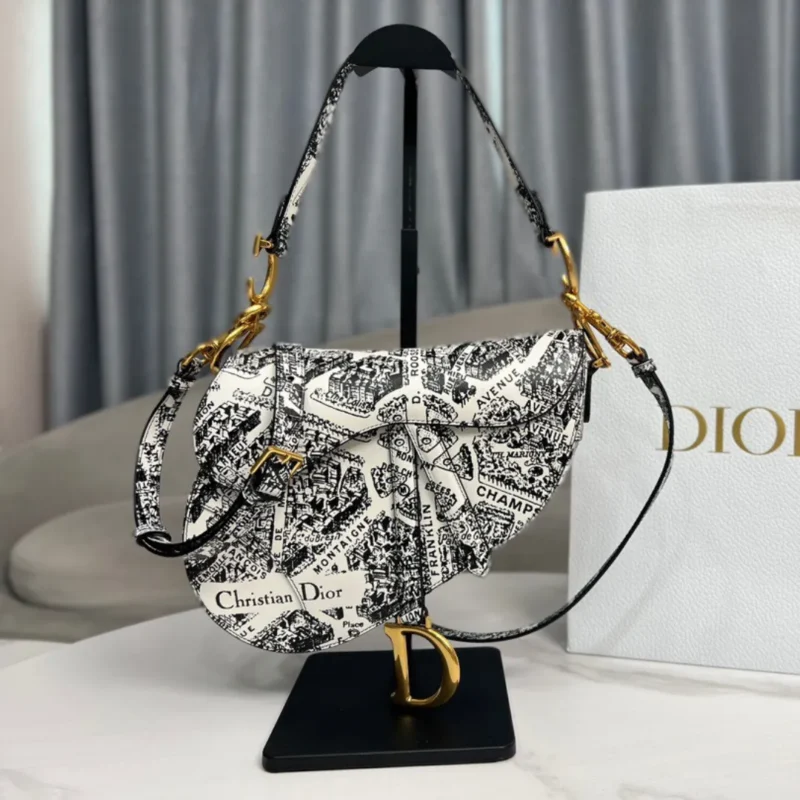 Dior 11 Handbags Saddle Bag Woman’s Lock Gold 25x20x6cm