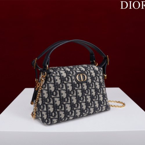 Untitled-design-2025-05-30T162658.054 Dior Plaid Women’s Handbag, Glossy Leather, Replica 11 High Quality 20cm