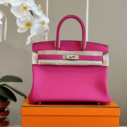 Untitled-design-2025-05-31T224517.311 Hermès Birkin 30 Rose Shocking Taurillon Clemence Palladium Hardware