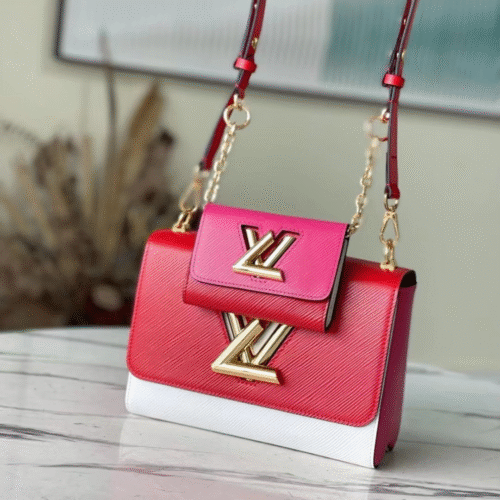 Untitled-design-2025-06-02T031507.942 Louis Vuitton LV Twist Mix Pink Red Handbags Cowhide Leather 24cm