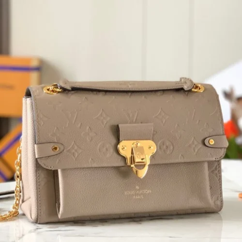 Untitled-design-2025-06-02T033638.033 Louis Vuitton LV Vavin Super High Quality Brown Women’s Handbag with Sunken Monogram Pattern 25x18x10cm
